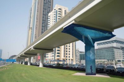 Dubai Metro project transforms mundane infrastructure into whimsical art